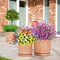 24 Bundles Artificial Flowers for Outdoor Decoration UV Resistant Fake Plastic Plants Faux Boston Fern Artificial Greenery for Summer Indoor Outdoor Garden Patio Window Box Kitchen Home Decor